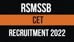 RSMSSB-CET-RECRUITMENT-2022