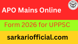 uppsc- apo-mains-online-form-2026